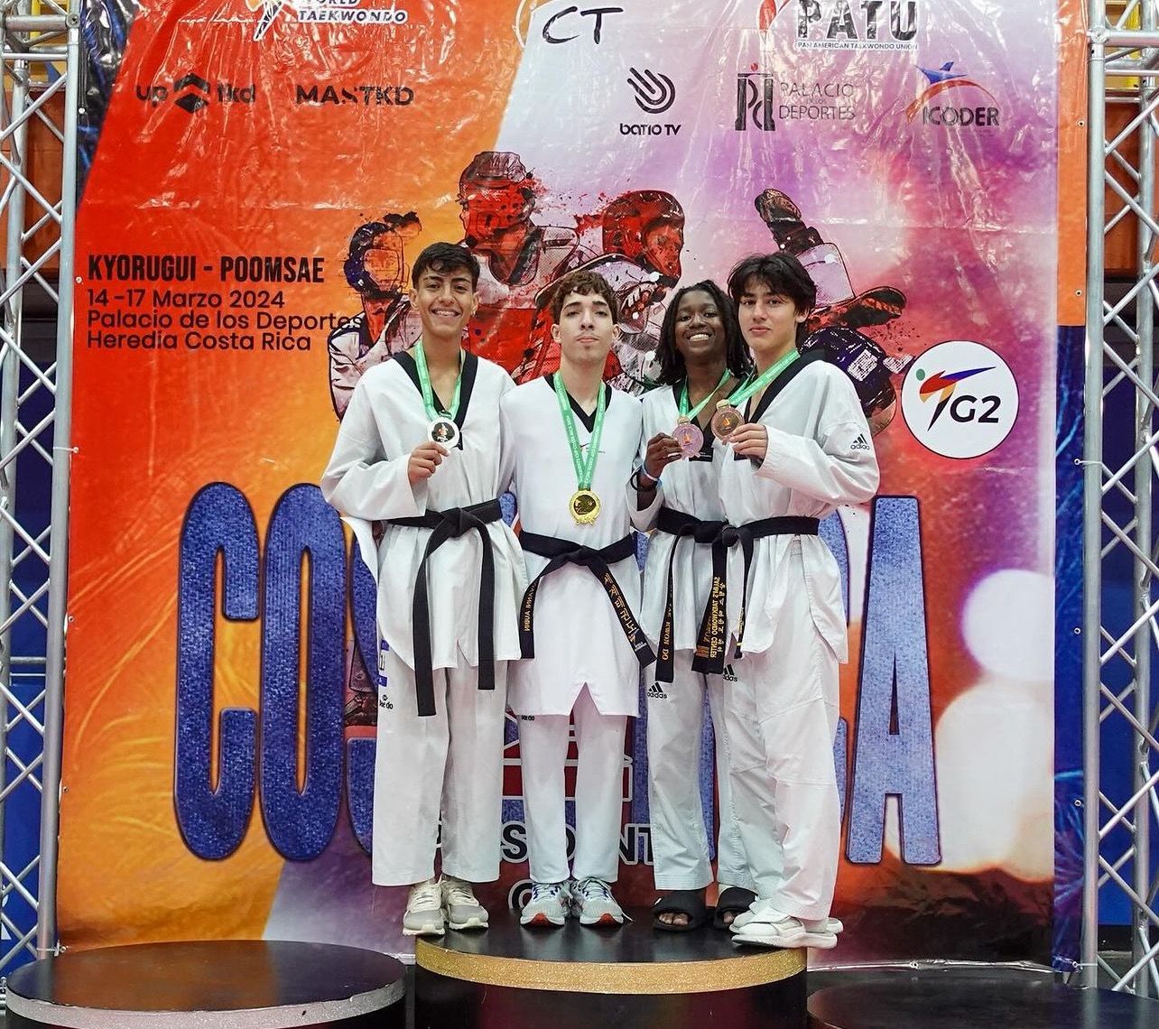 Miles on the podium in Costa Rica
